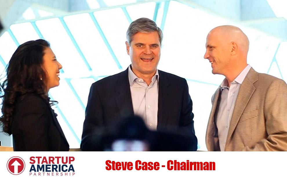 Tim Reha with Steve Case at a Startup America Partnership event